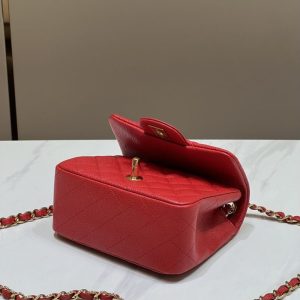 Replica CHANEL Classic Flap 17cm Bright Red - ultra-realistic fake designer tote