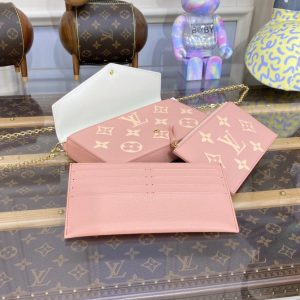 Replica Louis Vuitton Félicie Pochette Pink - near-authentic luxury replica handbag