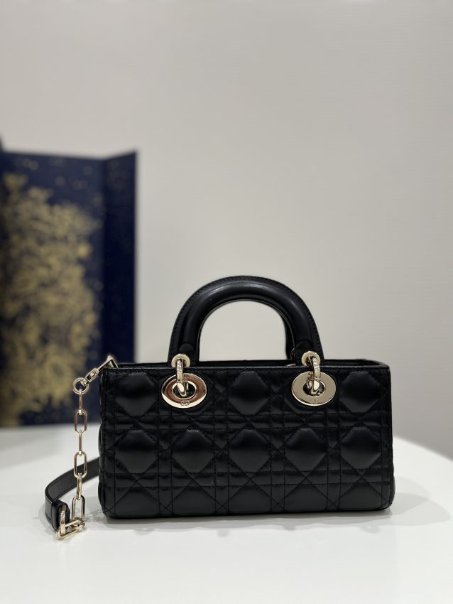 Replica Dior Lady D-Joy Bag Black - 1:1 designer replica handbag