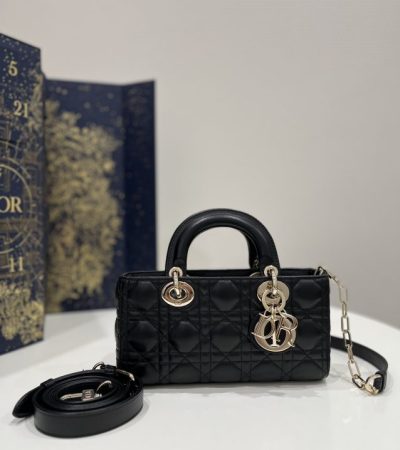 Replica Dior Lady D-Joy Bag Black - authentic-look luxury purse replica