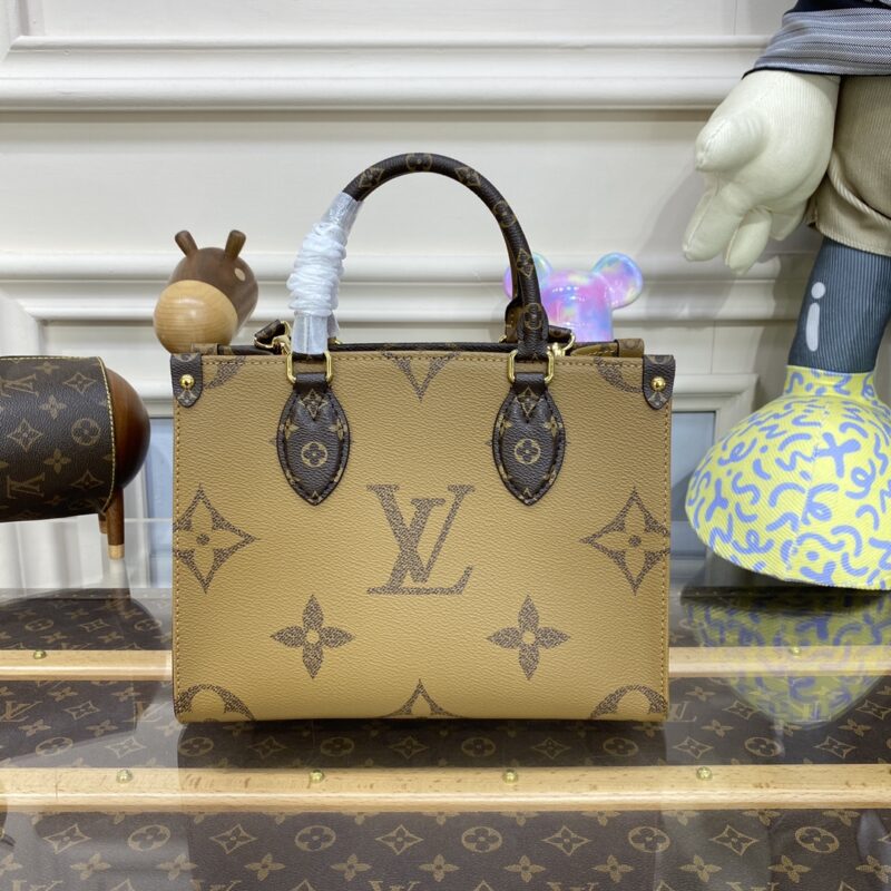 Replica LV OnTheGo PM Brown - ultra-realistic fake designer tote