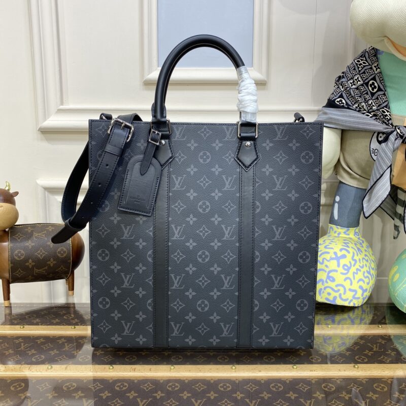 Replica Louis Vuitton Sac Plat M Black - top-tier luxury replica shoulder bag