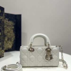 Replica Dior Lady D-Joy Bag White - near-authentic luxury replica handbag