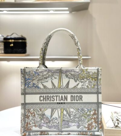 Replica Dior Tote Book Grey Lucky Star - top-rated replica designer bag