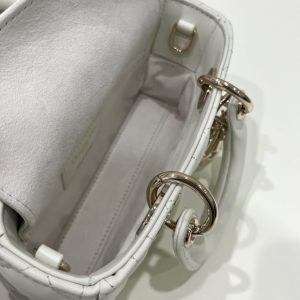 Replica Lady D-Joy Mini Bag White - authentic-look luxury purse replica