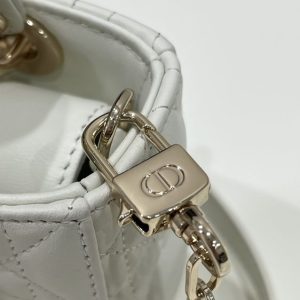 Replica Lady D-Joy Mini Bag White - realistic designer-inspired fake bag