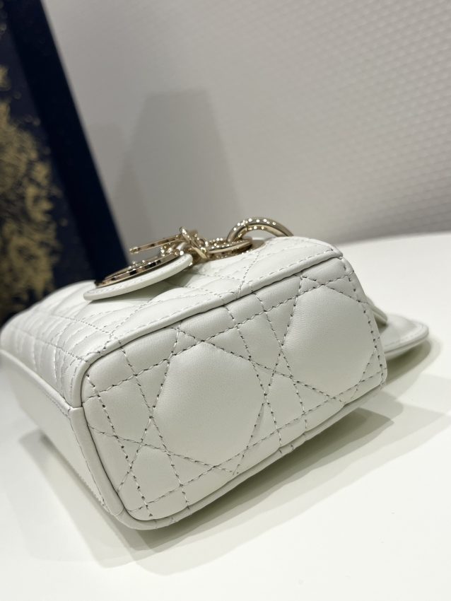 Replica Lady D-Joy Mini Bag White - ultra-realistic fake designer tote