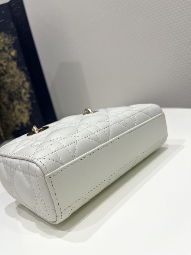 Replica Lady D-Joy Mini Bag White - 1:1 designer replica handbag