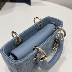 Replica Dior Lady D-Joy Mini Bag Blue - top-tier luxury replica shoulder bag