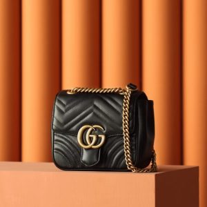 Replica Gucci GG Marmont Square Black - best-selling designer handbag dupe