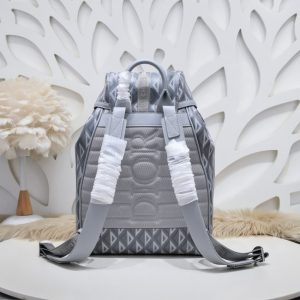 Replica Dior Hit The Road Backpack Diamond Grey - high-end fake designer purse