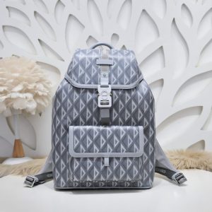 Replica Dior Hit The Road Backpack Diamond Grey - ultra-realistic fake designer tote