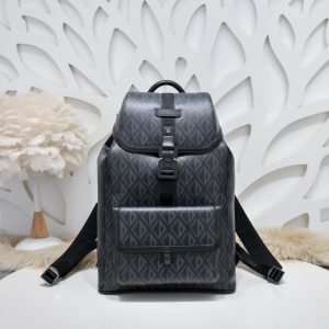 Replica Dior Hit The Road Backpack Diamond Black - premium 1:1 fake handbag model