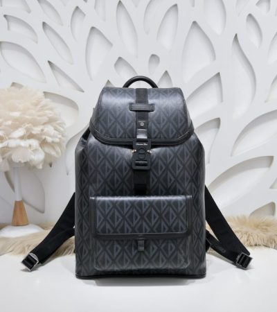Replica Dior Hit The Road Backpack Diamond Black - premium 1:1 fake handbag model