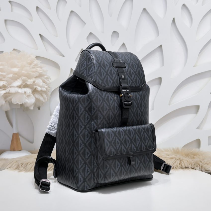 Replica Dior Hit The Road Backpack Diamond Black - authentic-look luxury purse replica