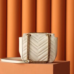 Replica Gucci GG Marmont Square Beige - best-selling designer handbag dupe