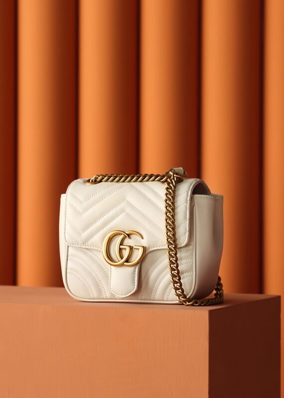 Replica Gucci GG Marmont Square Beige - best quality luxury bag dupe
