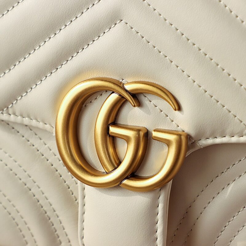 Replica Gucci GG Marmont Square Beige - authentic-look luxury purse replica