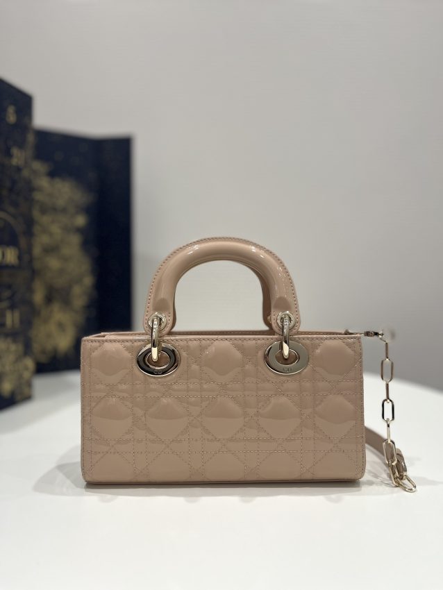 Replica Dior Lady D-Joy Bag Caramel Patent - authentic-look luxury purse replica