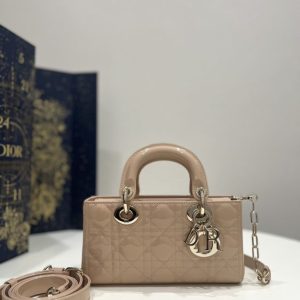 Replica Dior Lady D-Joy Bag Caramel Patent - premium-grade designer purse dupe