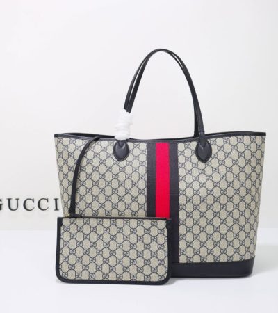 Replica Gucci GG Large Tote Bag Blue - top-tier luxury replica shoulder bag