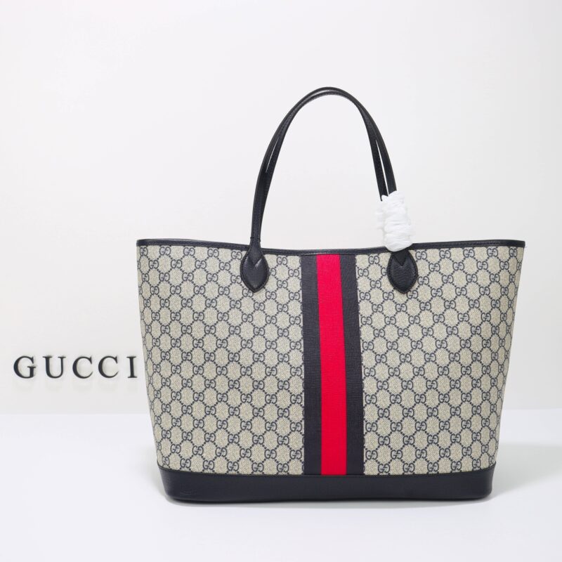 Replica Gucci GG Large Tote Bag Blue - authentic-look luxury purse replica