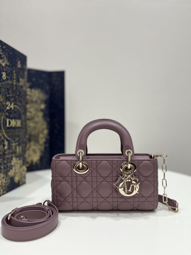 Replica Dior Lady D-Joy Bag Purple - high-accuracy replica luxury purse