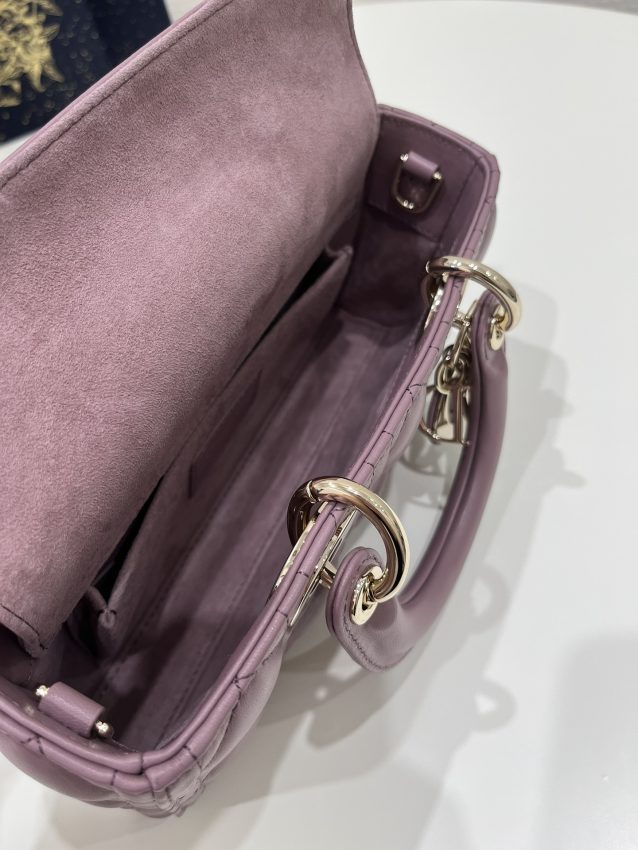 Replica Dior Lady D-Joy Bag Purple - ultra-realistic fake designer tote