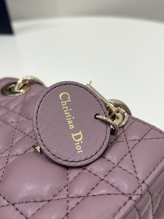 Replica Dior Lady D-Joy Mini Bag Dark Purple - best quality luxury bag dupe