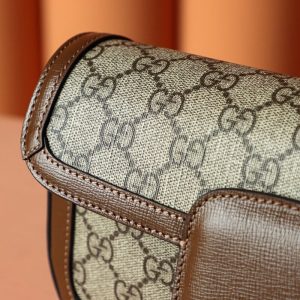 Replica Gucci 𝐇𝐨𝐫𝐬𝐞𝐛𝐢𝐭 𝟏𝟗𝟓𝟓 Baguette Bag - ultra-realistic fake designer tote