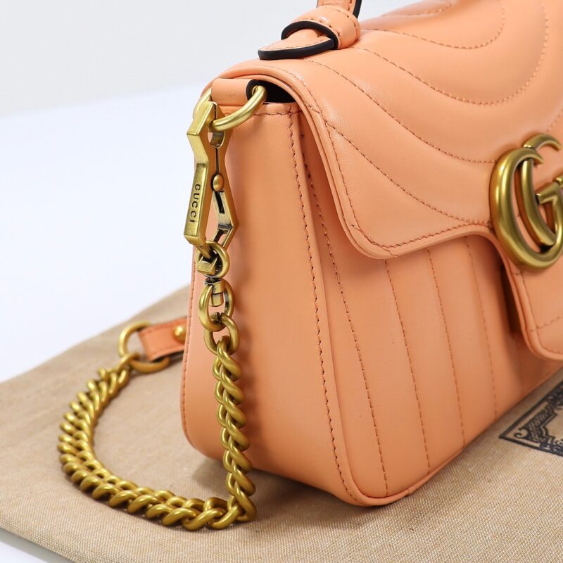 Replica Gucci GG Marmont Top Handle Apricot - best-selling designer handbag dupe