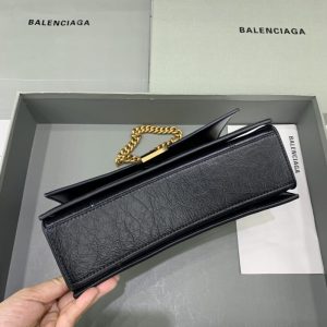 Replica Balenciaga Crush Small Black Gold - 1:1 designer replica handbag