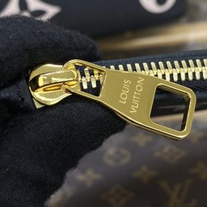 Replica Louis Vuitton Neverfull MM Black Pink - ultra-realistic fake designer tote