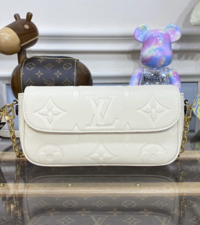 Replica Louis Vuitton Wallet on Chain Ivy Full White - high-end fake designer purse