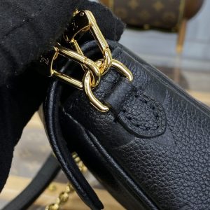 Replica Louis Vuitton Wallet on Chain Ivy Black - authentic-look luxury purse replica