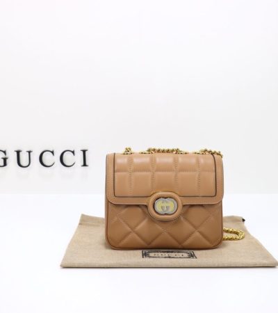 Replica Gucci Gucci Deco Double G Nude - high-end fake designer purse