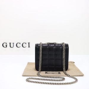 Replica Gucci Gucci Deco Double G Black - 1:1 designer replica handbag