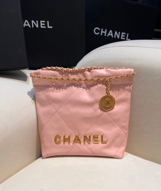 Replica CHANEL 23s Mini Garbage Bag Pink - realistic designer-inspired fake bag