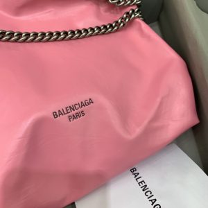 Replica Balenciaga Crush Small Tote Pink - authentic-look luxury purse replica