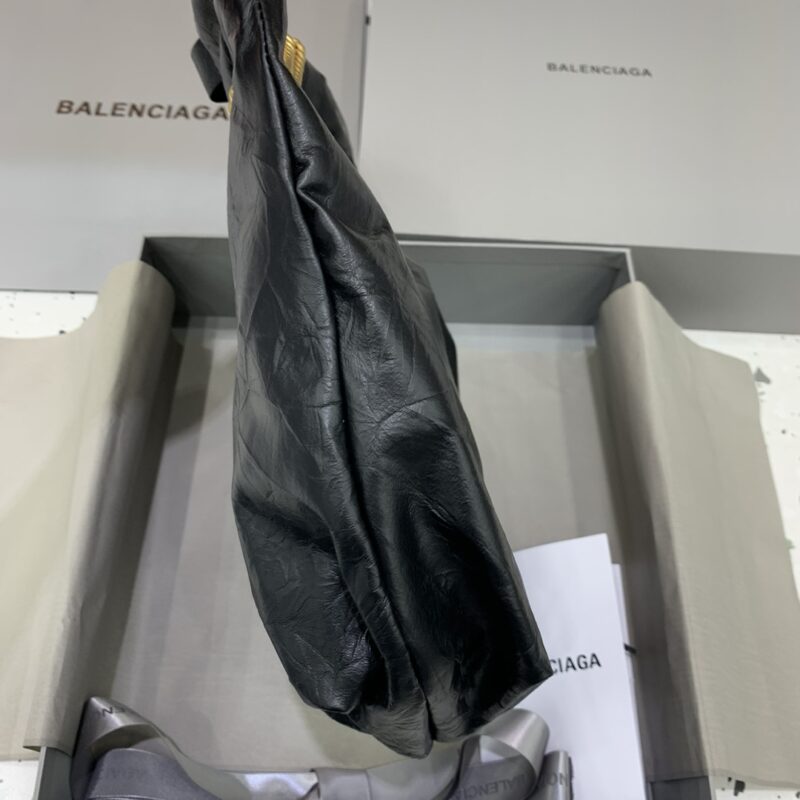 Replica Balenciaga Crush Small Tote Black - premium 1:1 fake handbag model