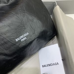 Replica Balenciaga Crush Small Tote Black - 1:1 designer replica handbag