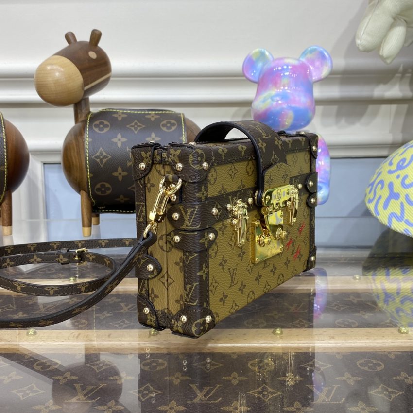 Replica Louis Vuitton Petite Malle Brown - premium 1:1 fake handbag model