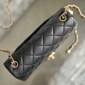 Replica CHANEL CF 17cm Golden Ball Black - authentic-look luxury purse replica