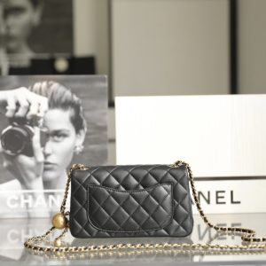 Replica CHANEL CF 17cm Golden Ball Black - high-accuracy replica luxury purse
