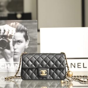 Replica CHANEL CF 17cm Golden Ball Black - realistic designer-inspired fake bag