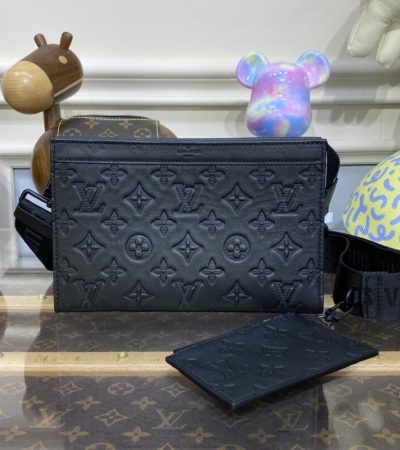 Replica Louis Vuitton Gaston Wearable Wallet Black - best-selling designer handbag dupe