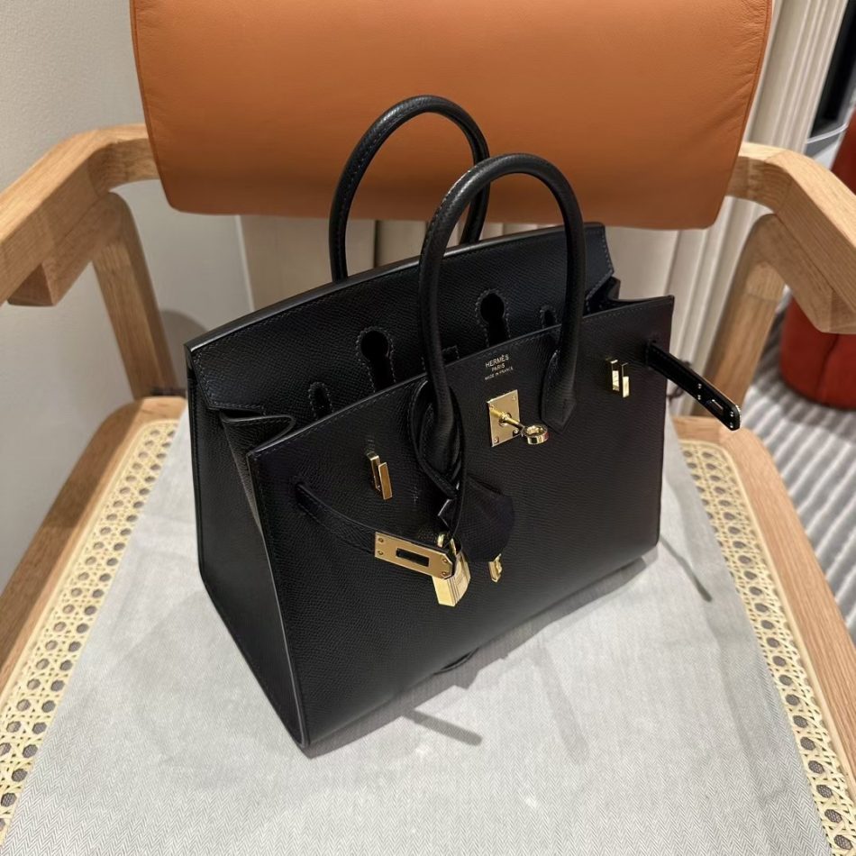 Replica Hermes Top Quality Replica Bag ShopEpsom Black Noir Gold - ultra-realistic fake designer tote
