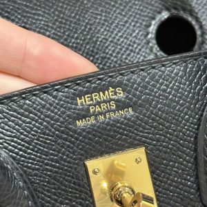 Replica Hermes Top Quality Replica Bag ShopEpsom Black Noir Gold - high-accuracy replica luxury purse
