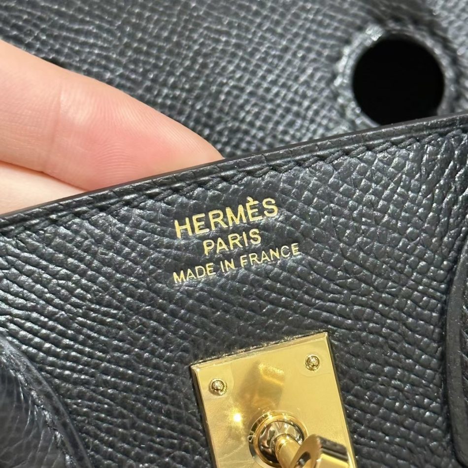 Replica Hermes Top Quality Replica Bag ShopEpsom Black Noir Gold - high-accuracy replica luxury purse
