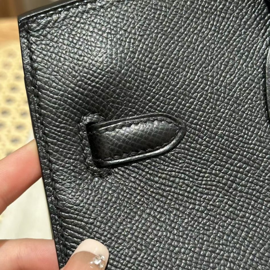 Replica Hermes Top Quality Replica Bag ShopEpsom Black Noir Gold - top-rated replica designer bag